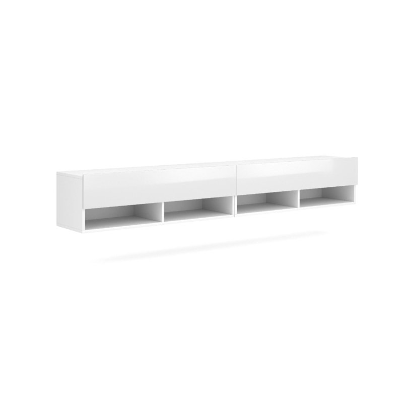 Aten Unfinished TV Stand for TVs up to 70", White, 78"