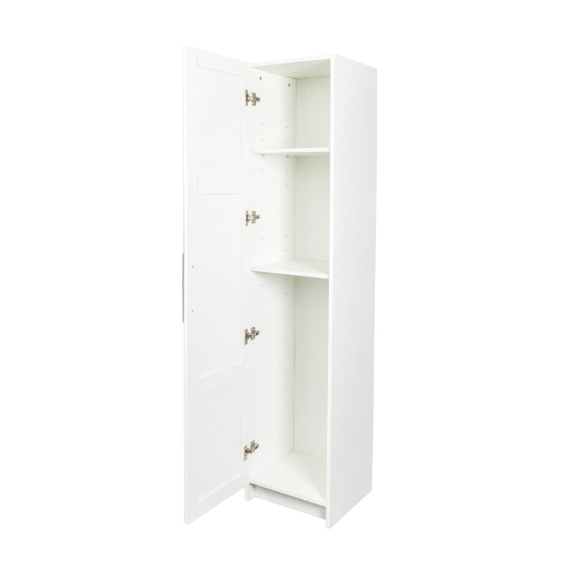 Armoire de rangement murale polyvalente et empilable pour des solutions de rangement organisées et efficaces, White