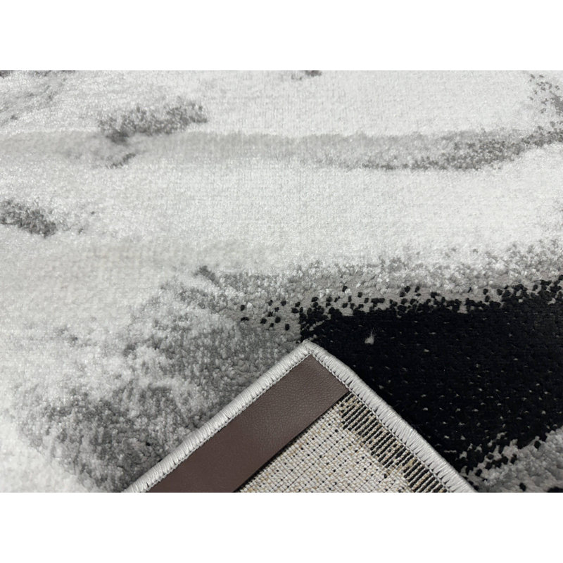 Tapis moderne abstrait abstrait Tabernash, Rectangle 7 pi 10 po x 10 pi 10 po