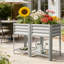 Boîte à fleurs surélevée en bois avec pieds pour jardin de jardin surélevé extérieur-129755927