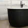 Colour 67''L x 31''W Freestanding Soaking Acrylic Bathtub with Chrome Drain and Overflow