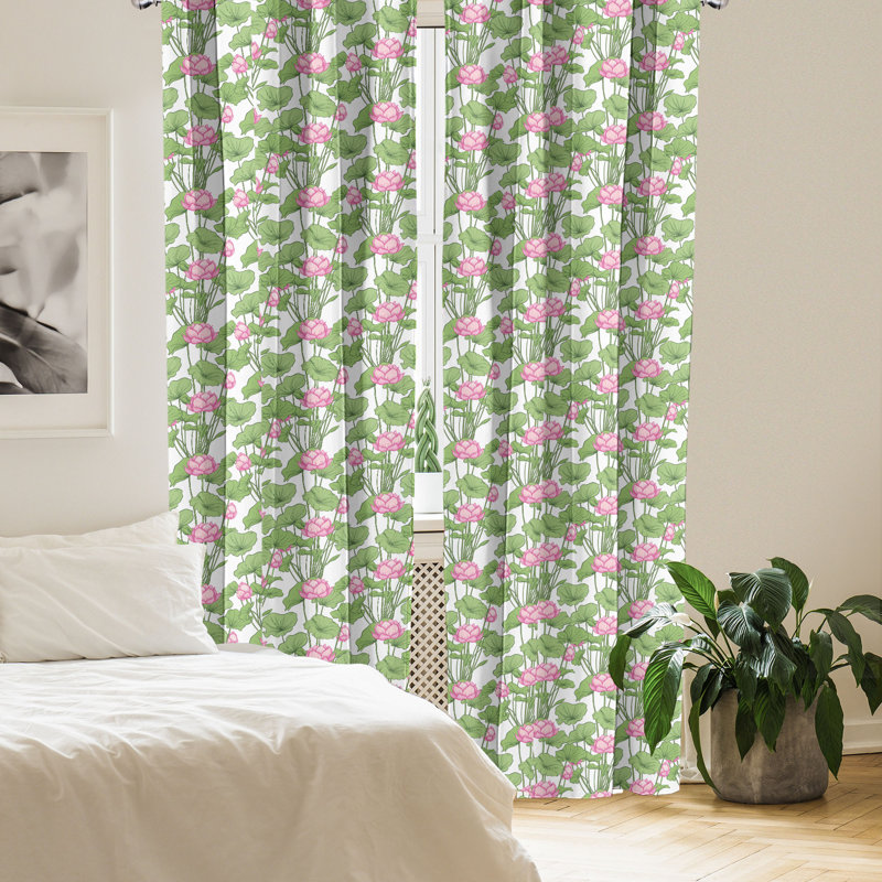 Rideaux 4 panneaux East Urban Home, L 56 po x L 95 po