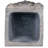 Greek Statue Planter With Legs - 15.4Lbs 13" X 11.4" 22.4" Gray Magnesium Oxide Tall For Patio & Home
