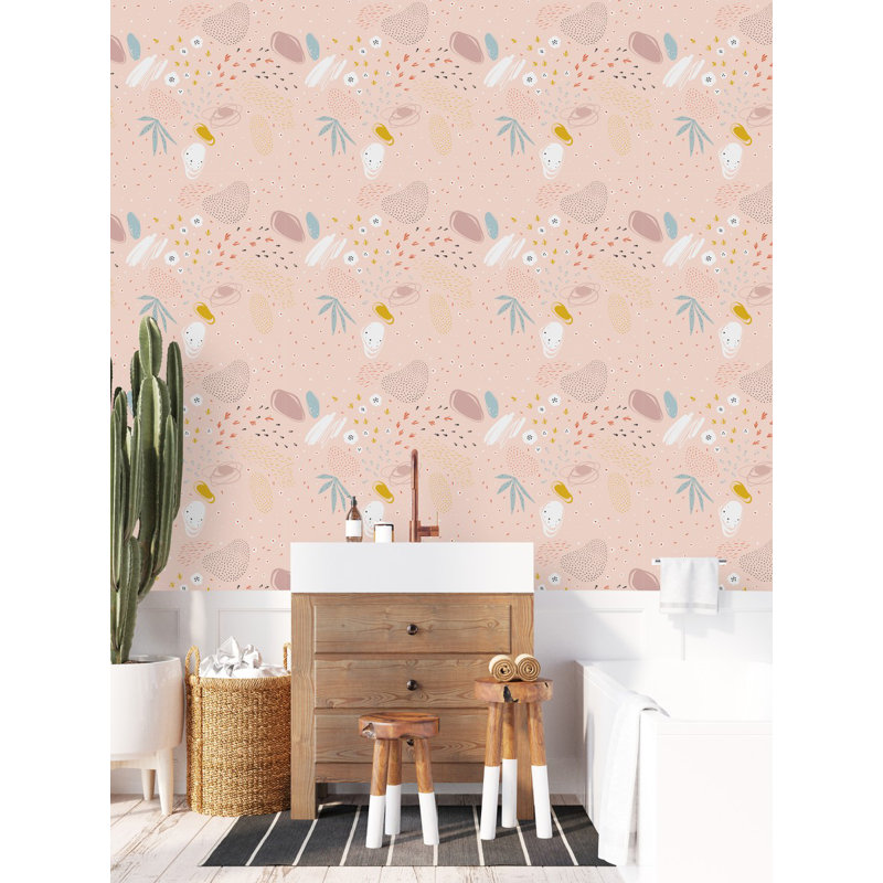 Panneau de papier peint L 10,4 pi x l 25 po Evie-Louise