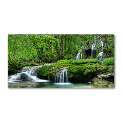 Cascade - No Frame Print on Glass