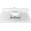 Comptoir de meuble-lavabo en quartz 43 po, lavabo central encastré, 4 dosserets hauts, 3 trous de robinet pré-percés, chaleur et teinture, blanc modernisé de 3/4 po d'épaisseur, bol simple, design luxueux-106157473