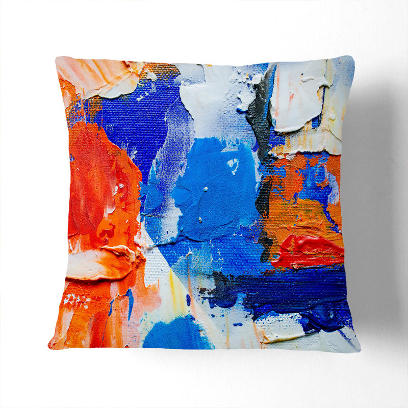 Abstract Square Throw Cushion, Black, 40 x 40 cm