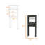 Armoire à 2 tablettes au-dessus de la toilette Wengé Morley