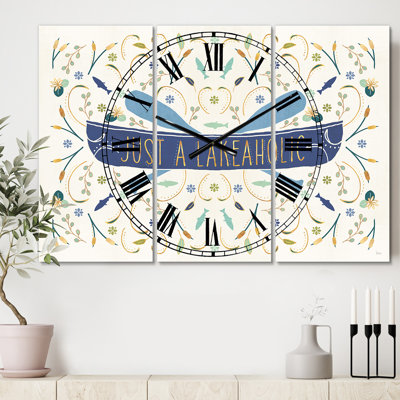 Horloge murale Just a Lakeaholic - Lake House