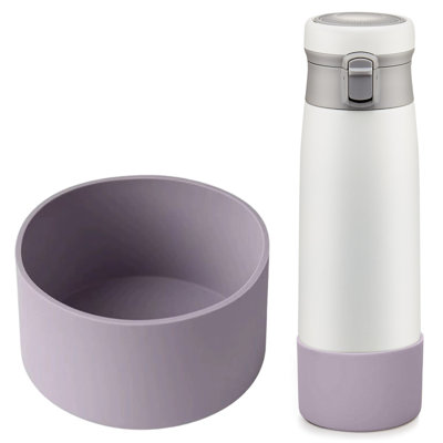 Couvercle de bouteille d'eau isotherme de 7,5 cm de diamètre et couvercle de protection en silicone