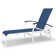 Askar Outdoor Rust-Resistant Metal Chaise Lounge