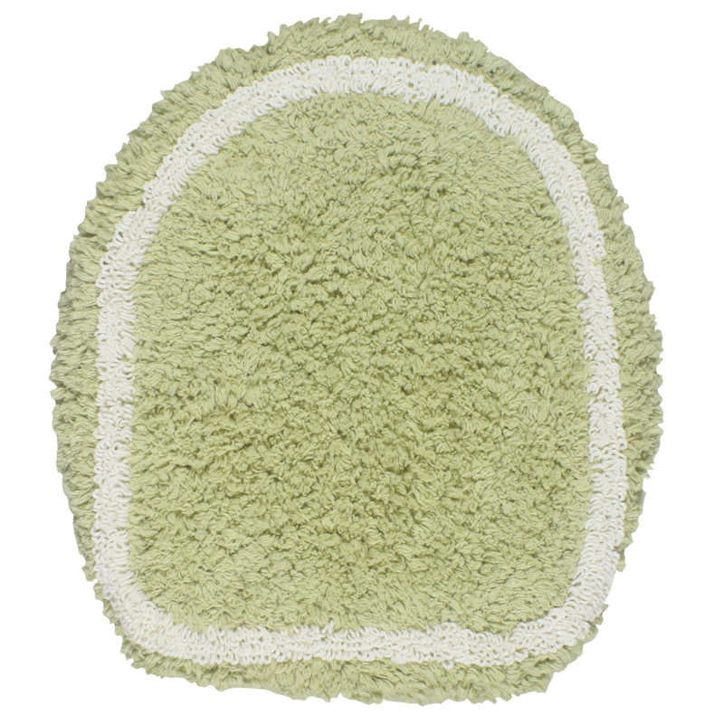 Tapis pour salle de bain Dobrinka, Vert, 18 po x 18 po (couvercle)