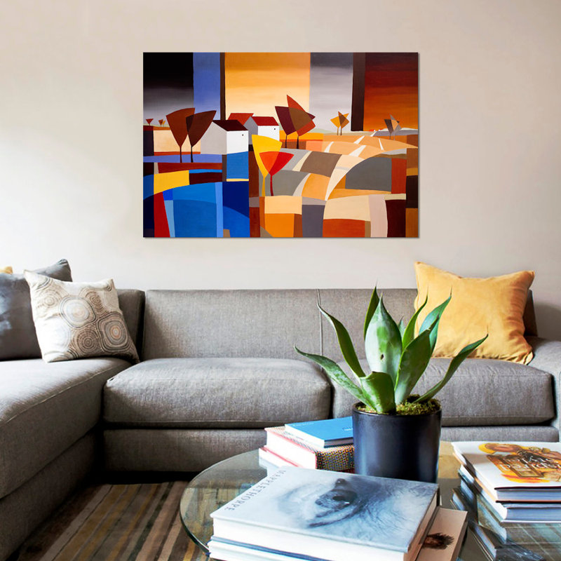 «Hamlet II», reproduction sur toile, H 8 po x l 12 po x P 0,75 po, Toile tendue, Pas de tapis