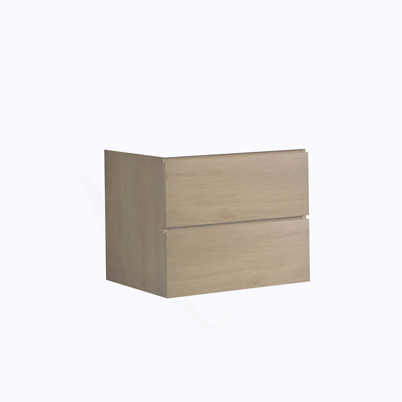 Armoire murale sans lavabo, couleur chêne naturel, avec deux tiroirs, Chêne clair, H 20,5 po x l 23,8 po x P 17,9 po