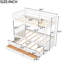 Lit simple superposé au-dessus de bois avec lit gigogne blanc-1521590203