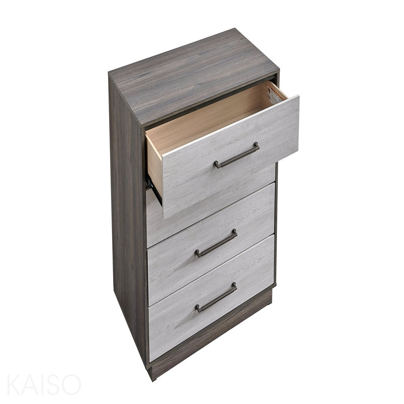 Commode, gris / chêne