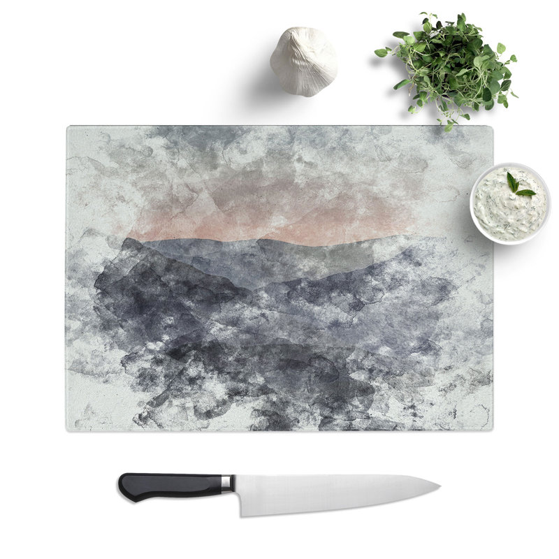 Tempered Glass Ben Lui Mountain Scotland Chopping Board, 28.5 cm x 39 cm