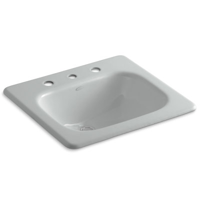 Tahoe Metal Rectangular Drop-In Bathroom Sink with Overflow