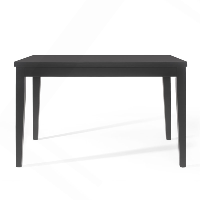 Table de salle à manger à hauteur de comptoir en bois, noir antique, P 35 po x l 59,1 po x H 36,5 po, Noir