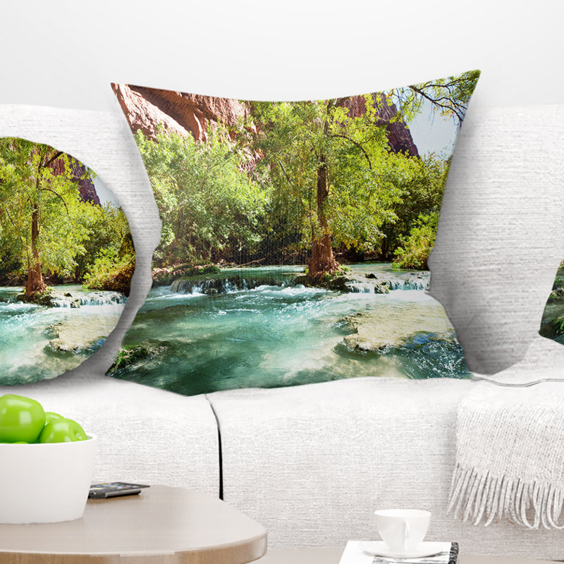 Oreiller Schafer Wall Spring Creek, 16 po x 16 po, Coussin décoratif