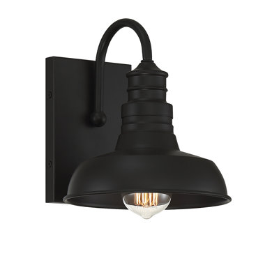 Luminaire de grange bronze à intensité variable à 1 lumière Haim