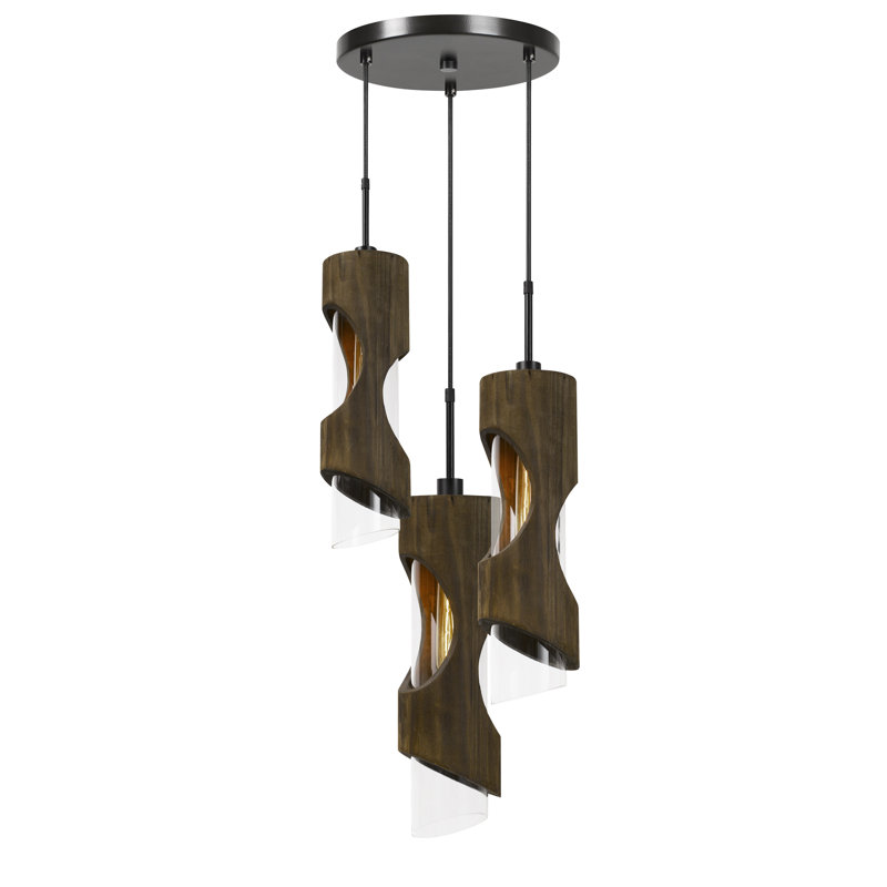 Henderson 3 - Light Smokey Cluster Pendant
