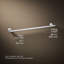 Purist® Wall Mounted Round Towel Bar, Metal Wall-Mounted Towel Holder-96382028-96382030