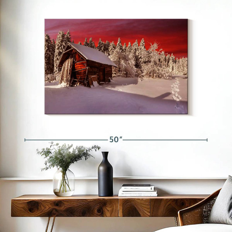 Lilie rustique chalet d'hiver, H 26 po x l 39 po