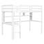 Twin Loft Bed With , Desk And Practical Bedroom Shelves Desk, Robust Stability-49765525