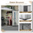 8 X 6 Ft Outdoor Storage Shed, All Weather Metal Sheds With 2 Lockable Doors, Tool Shed For Garden, Backyard, Lawn