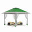 4m x 4m Pop Up Gazebo with Mosquito Net, Waterproof Double Roof Garden Shelter with Carry Bag-129604993