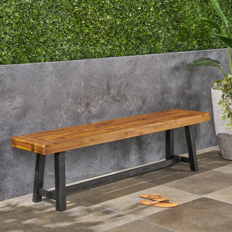 Banc d'extérieur en bois Kanisa, Teck