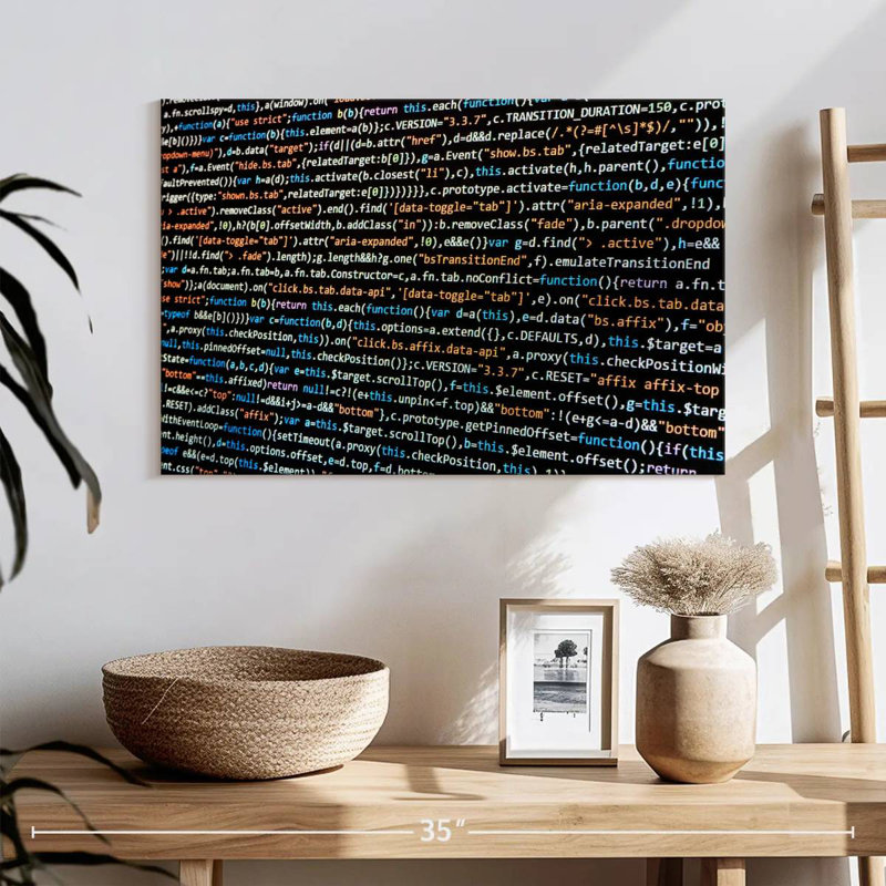 Keiri Coding, 8" H x 12" W
