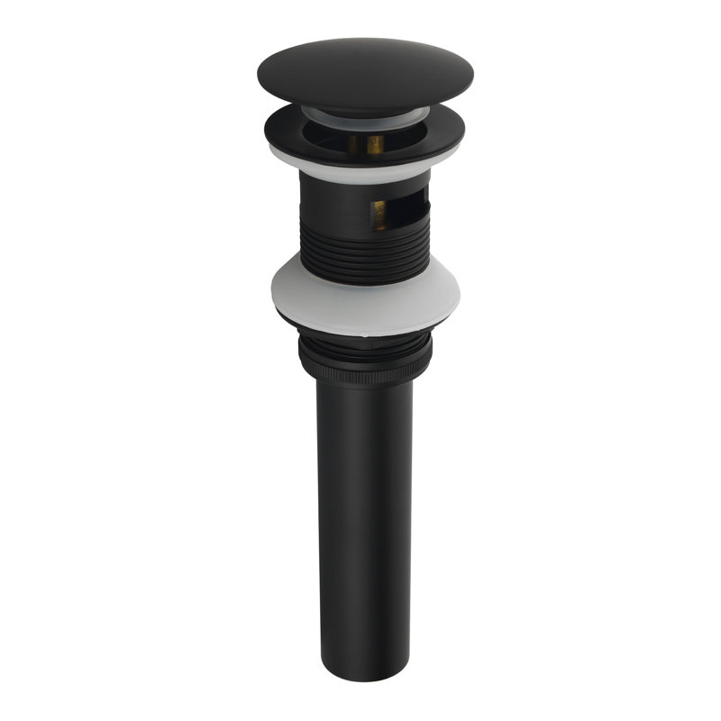 Lavabo de salle de bain avec trop-plein Drain Stopper, Noir