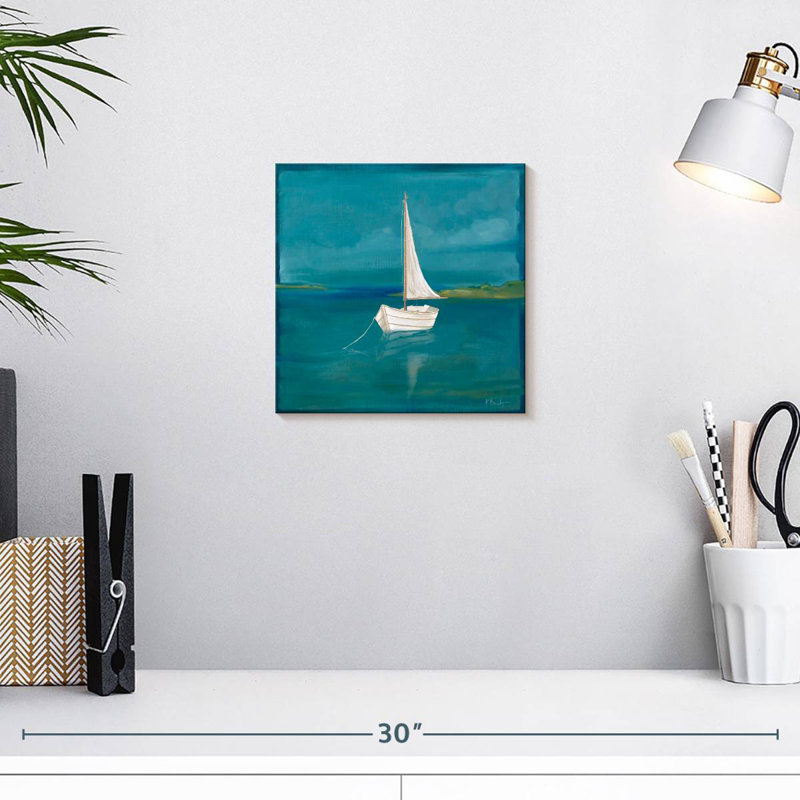 Mehar Square Sailboat I, 10" H x 10" W