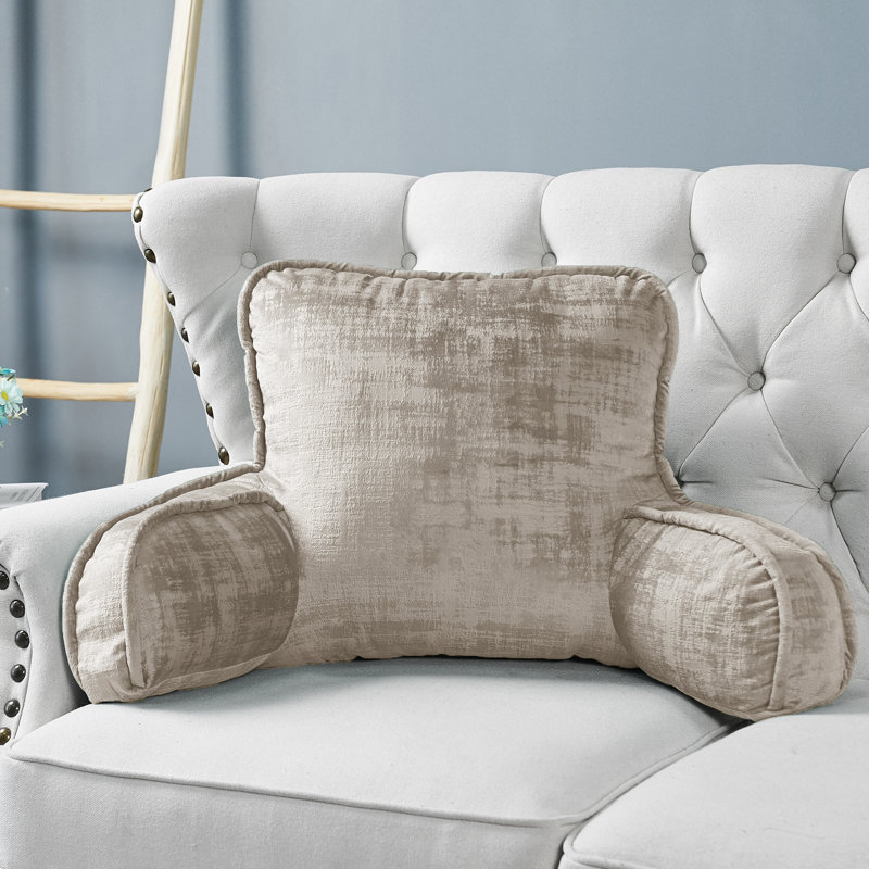 Housse et insert de coussin de lit texturé en velours, Simplement taupe