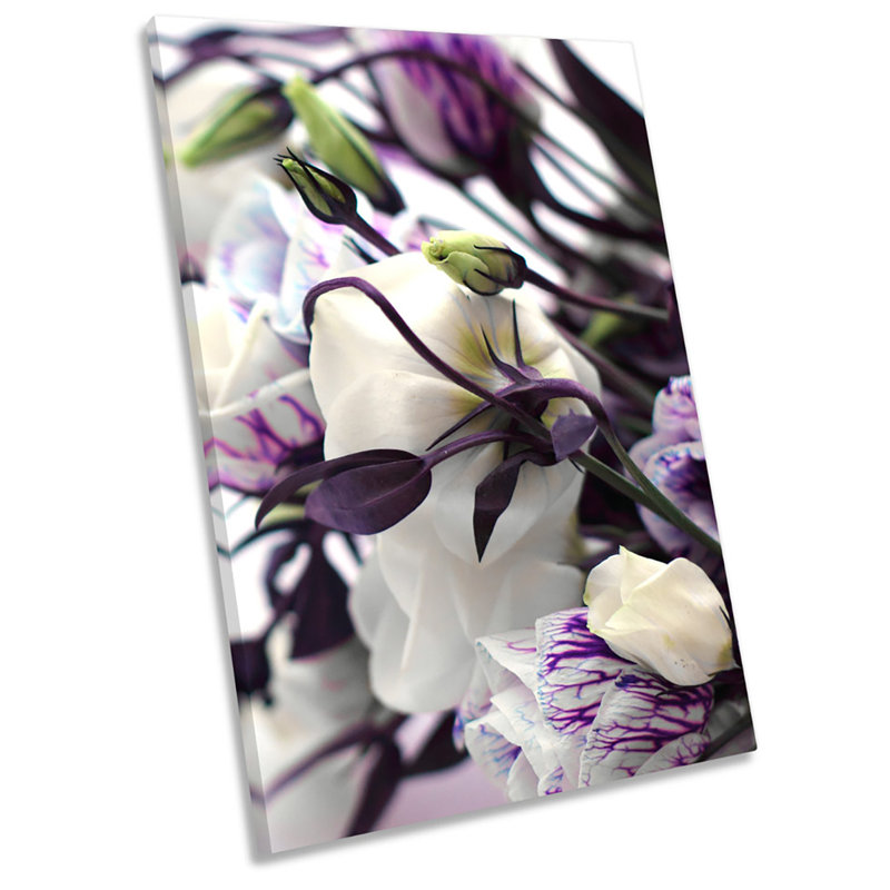 X0291 Floral Flower Botanical - Wrapped Canvas Print, 18cm H x 12cm W x 2cm D