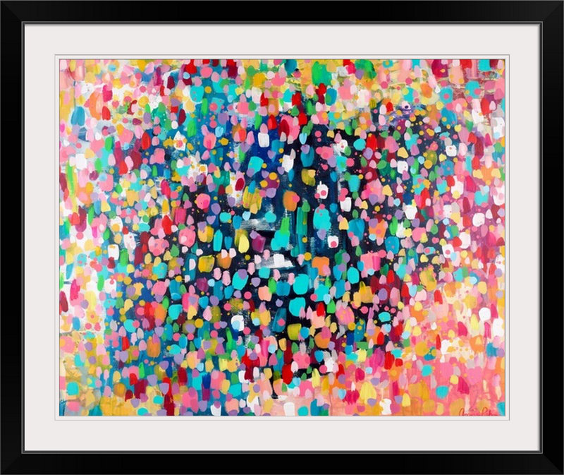 Fultonham Dance, Dance, Dance by Amira Rahim - Print, 32" H x 38" W x 1" D, Black Frame