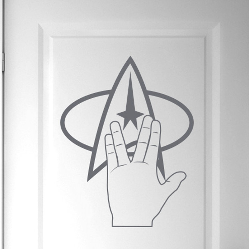 Entertainment Wall Decal, Grey