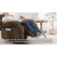 Fauteuil inclinable électrique surdimensionné de 41,3 po avec massage et chauffage-261653003