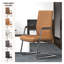 Chaise de bureau rembourrée en cuir Aleen-1219390930