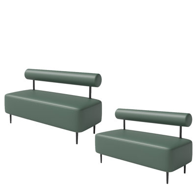 Banc rembourré en simili cuir Ronessa