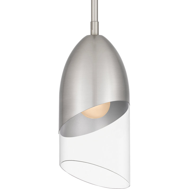 Gobles 1 - Light Bell Pendant, Brushed Nickel