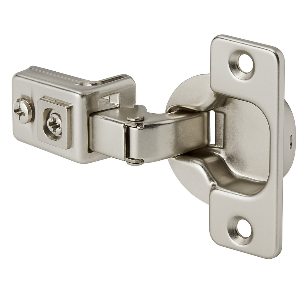 Sapphire 1-1/4 in. Partial Overlay Soft-Closing No Radius Cabinet Hinge ...