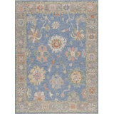 Cascade Handmade Wool Floral Area Rug