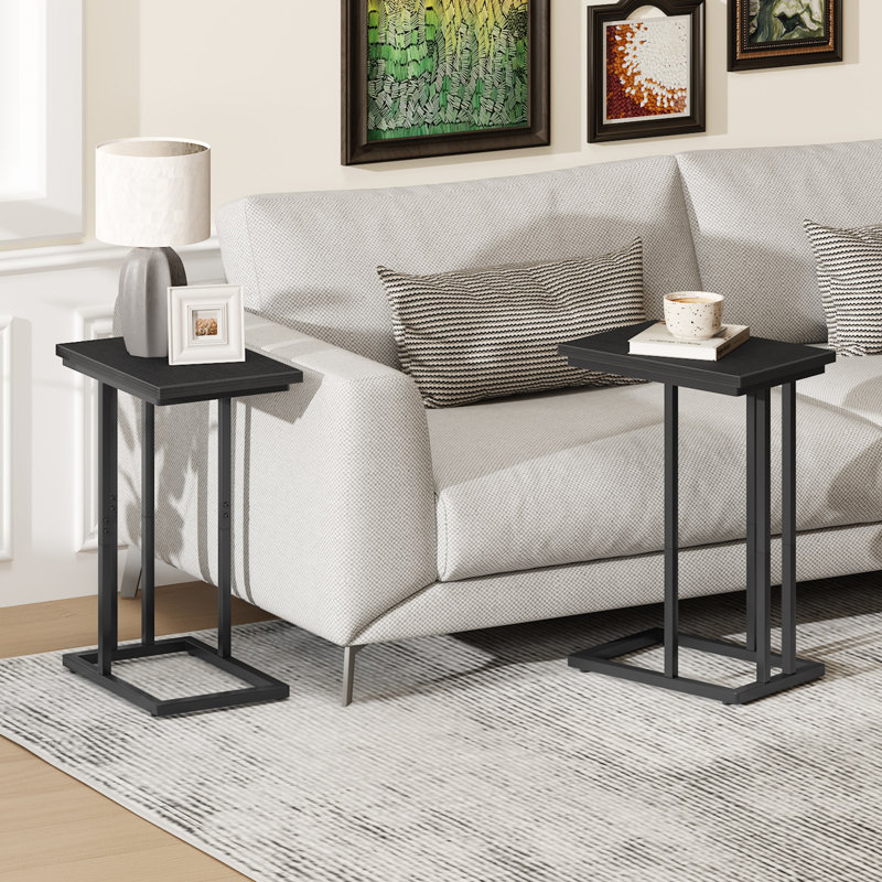 Keasha C Table End Table Set, Black