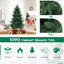 7 Ft Artificial Xmas Tree With 1090 Pvc Pe Branch Tips 340 Warm White Led Lights