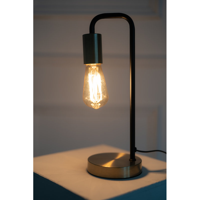 Price Metal Arched Lamp, Antique Brass