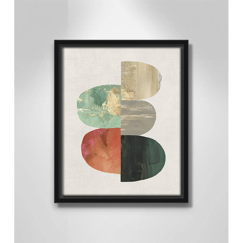 Westcreek Evolving Energy I - Painting Print, Picture Framed Canvas, 21.5" H x 17.5" W, Black