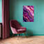 Agate mauve, abstrait, élégant, moderne, violet, paysage naturel, art mural-129154743